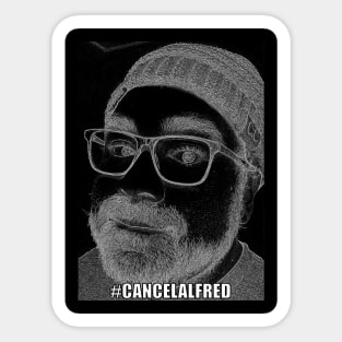 #CancelAlfred (Snow) Sticker